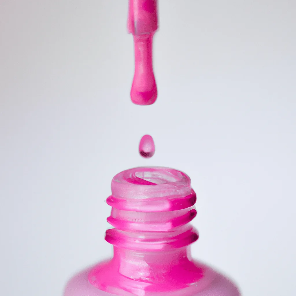 bottle of nail polish remover